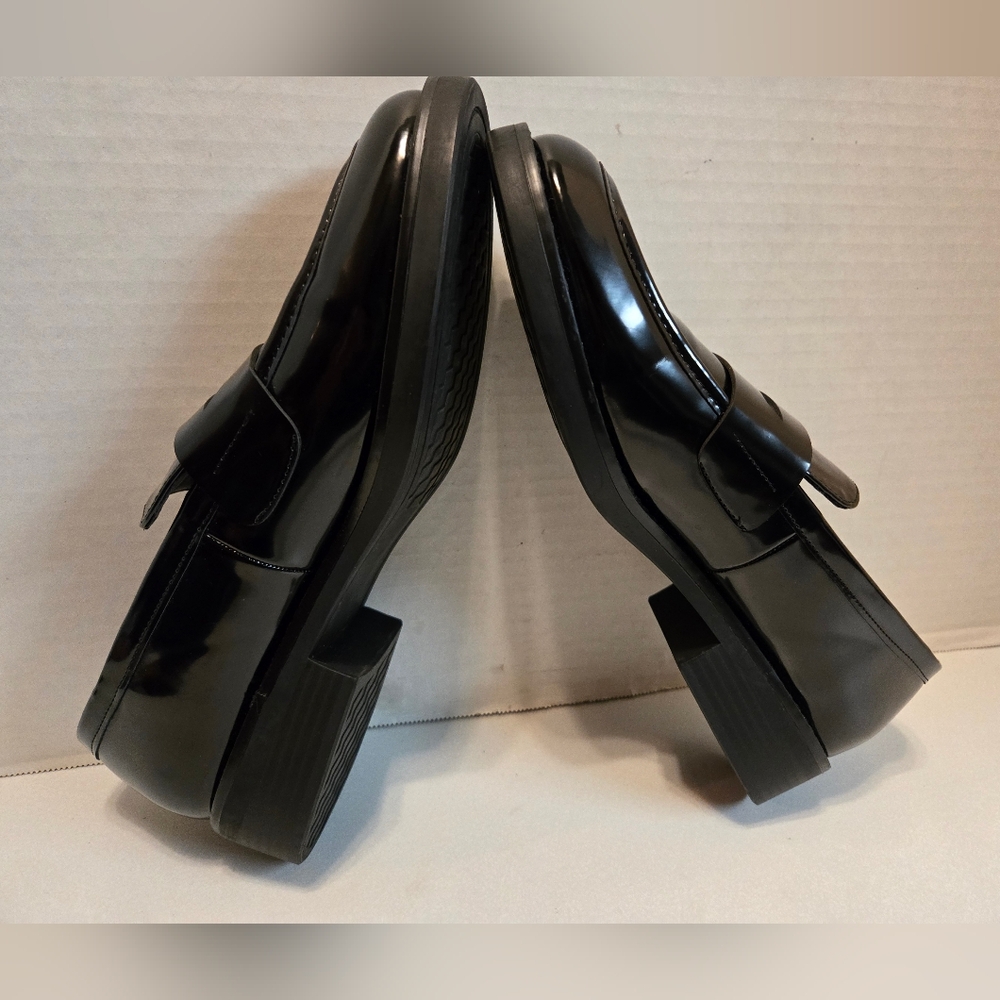 Madden Girl   Women's Penny Loafers Black Block Heel Size 10 - Picture 3 of 13